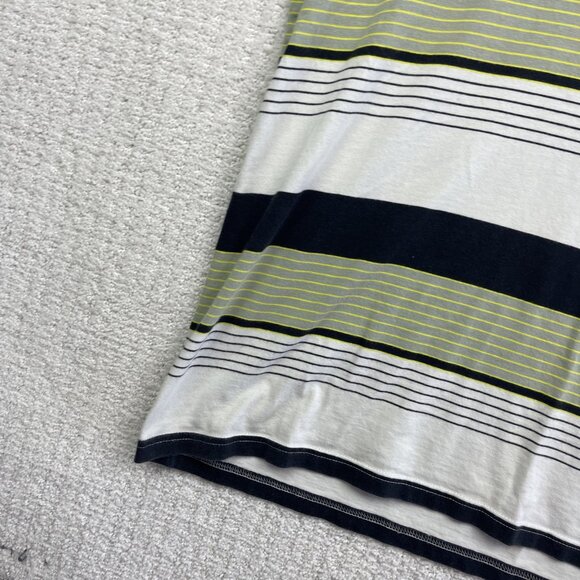 Oakley Y2K Men's Polo Shirt Green / White Striped Short Sleeve Size XL Golf - Picture 6 of 16